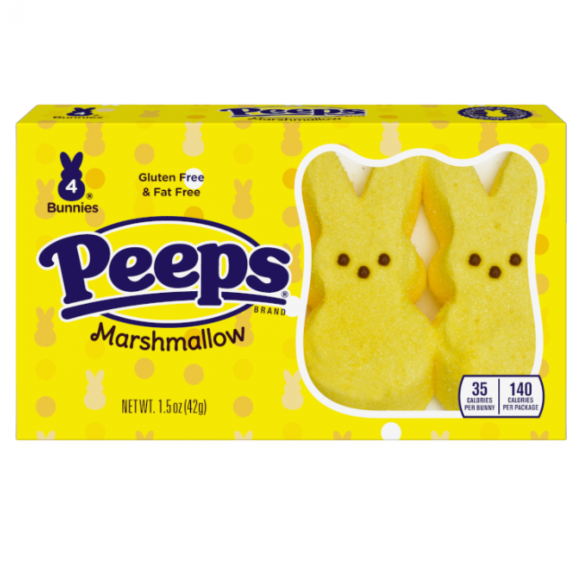 Peeps - Yellow Marshmallow 4 Bunnies